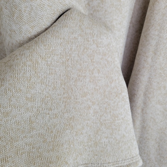 Calvin Klein Tan Knit Zip Up Poncho w/ Pockets & Faux Fur Lining, One Size - Picture 14 of 14
